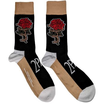 Fashion Socks Blue - Tupac - Rose
