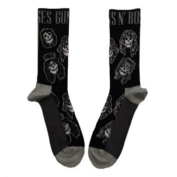 Fashion Socks Guns N‘ Roses - Skulls Band Monochrome