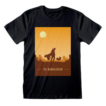 T-shirt Star Wars: The Mandalorian - Retro Poster