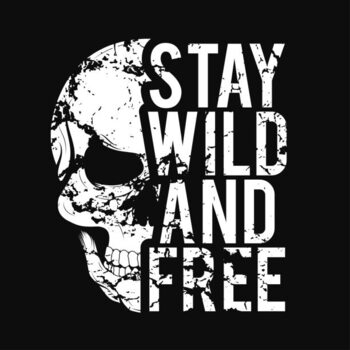 T-shirt T-shirt design with skull and grunge