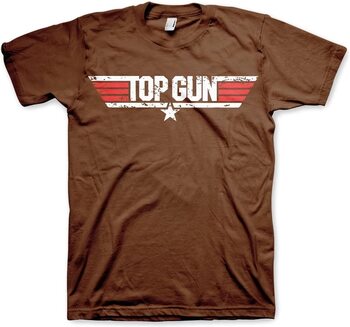 T-shirt Top Gun - Distressed Logo