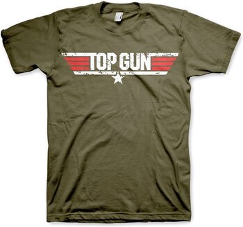 T-shirt Top Gun - Distressed Logo
