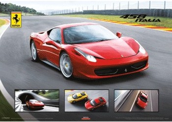 3D Αφίσα Ferrari 458 Italia