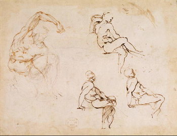 Принти на полотні Figure Studies for a Man,