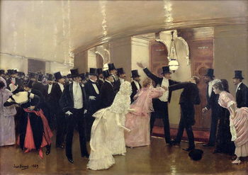Fine Art Print An Argument in the Corridors of the Opera, 1889