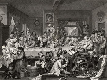 Fine Art Print  An Election Entertainment, engraved by T.E. Nicholson, from 'The Works of William Hogarth', published 1833