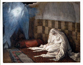 Fine Art Print  Annunciation, illustration for 'The Life of Christ', c.1886-96