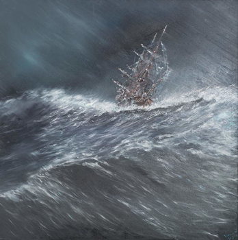 Fine Art Print  Beagle in a storm off Cape Horn (2) Dec.24th1832, 2014,