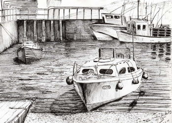 Fine Art Print  Boats at Islay Scotland, 2005,