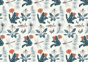 Fine Art Print  Botanical Kingfisher