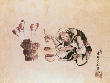 Fine Art Print  Craftsman painting toys