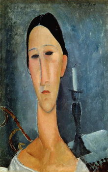 Fine Art Print Hanka Zborowska with a Candlestick, 1919