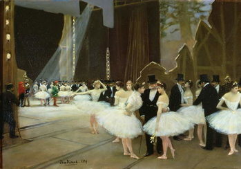 Fine Art Print  In the Wings at the Opera House, 1889