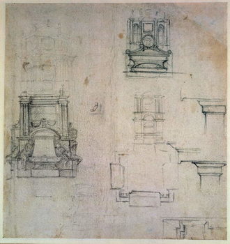 Fine Art Print Inv. 1859 6-25-545. R. (W. 25) Designs for tombs