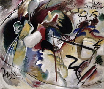 Fine Art Print  Painting with white form, 1913