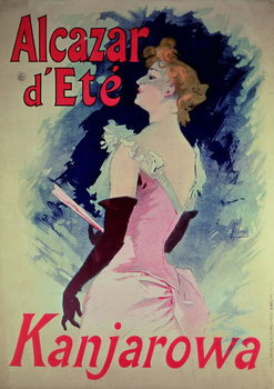 Fine Art Print Poster advertising "Alcazar d'Ete" starring Kanjarowa