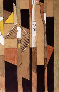 Fine Art Print  Still-life with Bottle and Cigars; Nature Morte avec Bouteille et Cigares, 1912