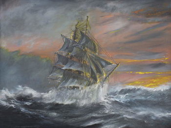 Fine Art Print  Terra Nova in fierce Gale at dawn Dec 2nd 1910, 2007,