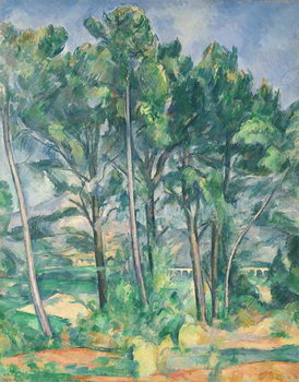 Fine Art Print The Aqueduct (Montagne Sainte-Victoire seen through Trees), c.1885-87
