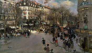 Fine Art Print The Boulevard des Italiens, c.1900