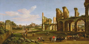 Fine Art Print The Colosseum and the Roman Forum, 1711