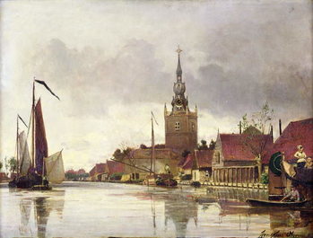 Fine Art Print  View of Overschie near Rotterdam, 1856