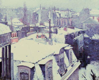 Fine Art Print View of Roofs (Snow Effect) or Roofs under Snow, 1878