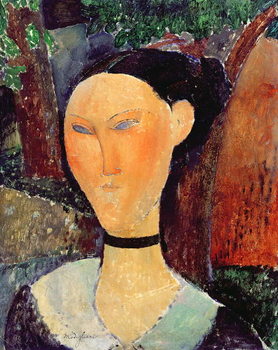 Fine Art Print Woman with a Velvet Neckband, c.1915