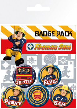 Σετ κονκάρδες Fireman Sam - Heroes