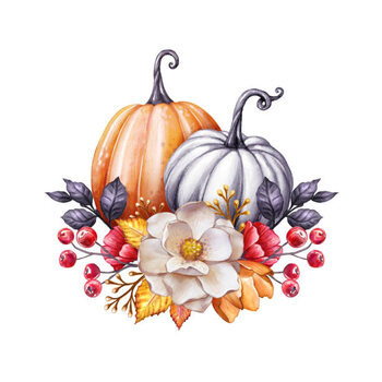 Μπλουζάκι floral pumpkins