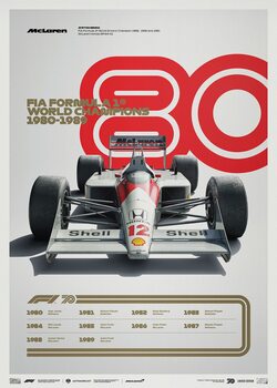 Art Print Formula 1 Decades - 80's McLaren