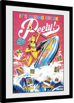 Framed Poster Fortnite - Spring Break Peely