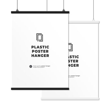 Plastic poster hanger