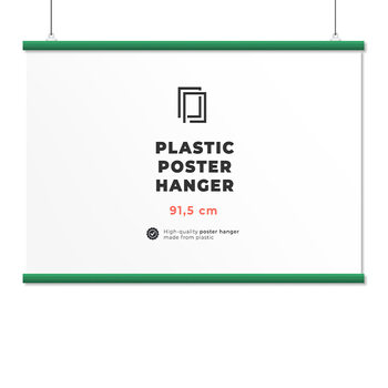 Plastic poster hanger
