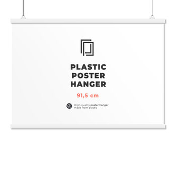 Plastic poster hanger