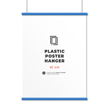 Plastic poster hanger