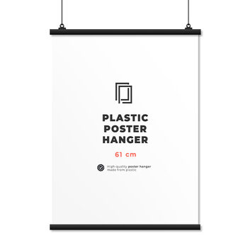Plastic poster hanger
