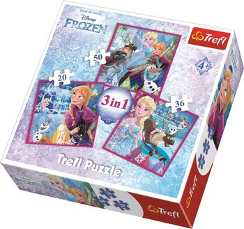Puzzle Frozen 3in1