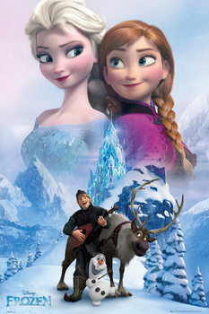 Плакат с рамка Frozen - Collage