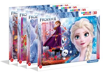 Palapeli Frozen: huurteinen seikkailu 2 - Set 4 pcs