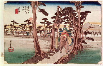 Fuji from Yoshiwara from 53 Stations of the Tokaido, c.1833 Taidejuliste