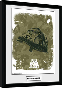 Poster emoldurado Full Metal Jacket - Helmet