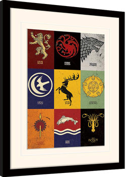 Poster emoldurado Game of Thrones - Sigils