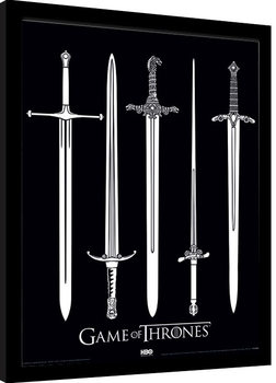 Kehystetty juliste Game Of Thrones - Swords