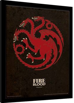 Kehystetty juliste Game Of Thrones - Targaryen