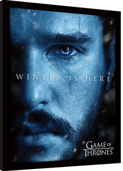 Uokvireni poster Game Of Thrones - Winter is Here - Jon