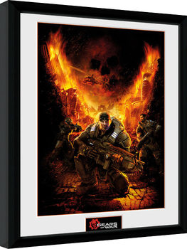 Framed poster Gears of War - Gears 1