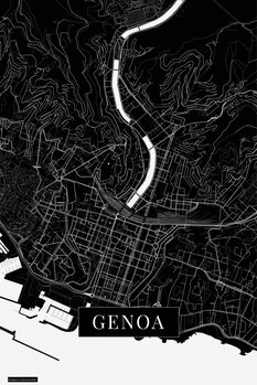 Принти на полотні Genoa black