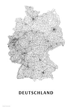 Slika na platnu Germany black & white