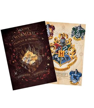Lahjapakkaus Harry Potter - Crest & Marauderin kartta